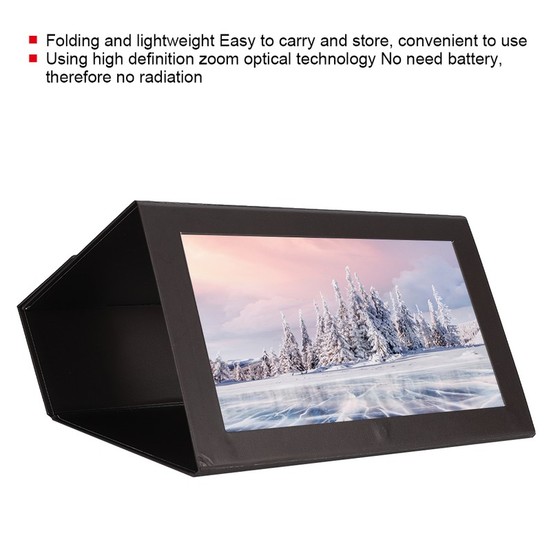 Folding Display HD Acrylic Lens Mobile Phone Screen Video Magnifier