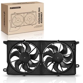 A-Premium Engine Radiator Cooling Fan Assembly Compatible with Select Buick & Pontiac Models - LeSabre2000-2005, Bonneville 2000-2005, 3.8L - Replace# 12487606, 88892898