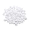 100 Pieces White Screw Cap Covers Assortment Plastic Self Tapping