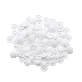 100 Pieces White Screw Cap Covers Assortment Plastic Self Tapping Caps Hole Covers for Phillips Screws Phillips Screws Cabinet Decoration Self Tapping (11