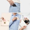 Espejo Portátil Plegable Set 4 Piel Sintética para Viaje y