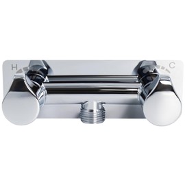 4 inch All Metal RV Shower Faucet. Stainless Steel Camper Shower Faucet Repalcement,RVs Bathroom Faucet Valve Diverter with Dual Metal Knobs for Outdoor and Indoor Shower(Chrome)