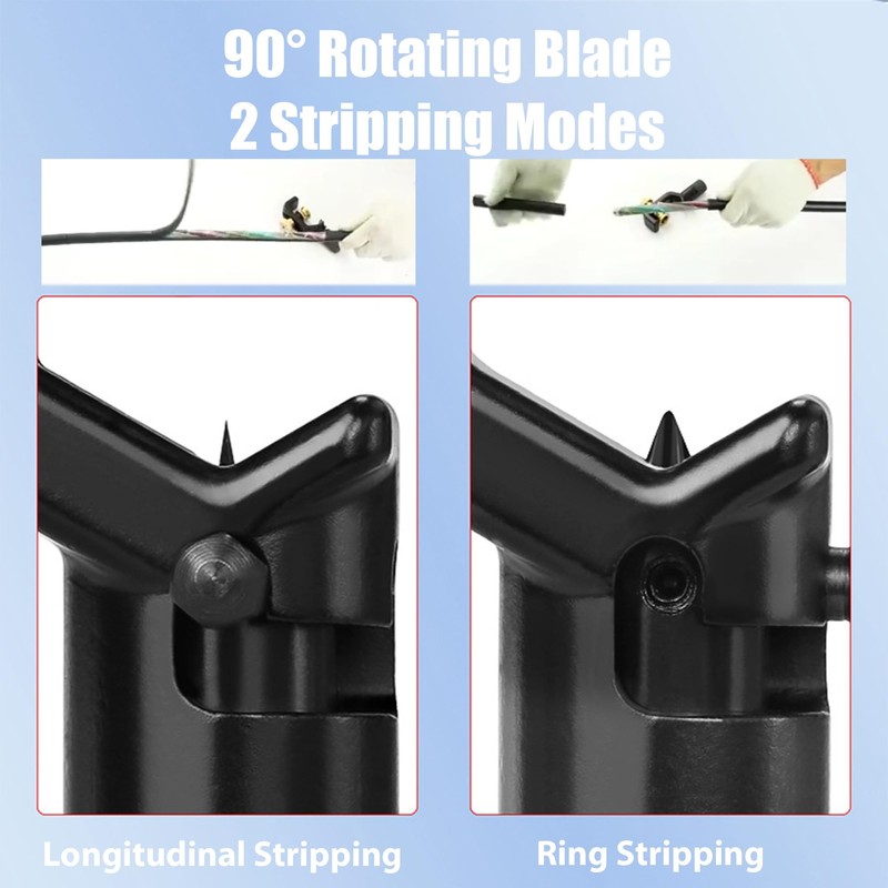 4-10mm Armored Cable Stripper, Ring/Longitudinal Fiber Optic Cable Electrical Wire