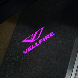 Vellfire Car Courtesy Light, Vehicle Courtesy Lamp, Fade-Resistant LED Logo Projection Courtesy Light, Door Light, 2-Piece Set with Tool Included, Compatible with New Model Vellfire Vellfire 40