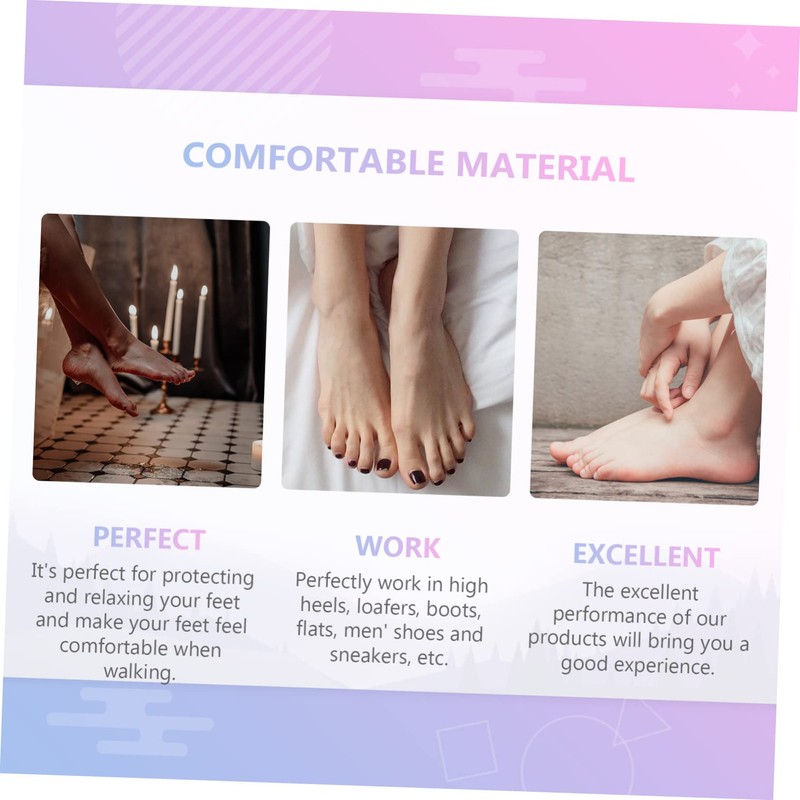 OHPHCALL 2pcs Toe Protectors High Heels Cushion Half Insoles Stretchy