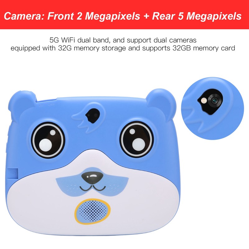 7 Inch Kids Tablet 2G RAM 32G ROM Cartoon Bear