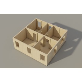 Doll House Plans DIY Dollhouse Pretend Play Woodworking