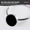 JOMOLA Bathroom Towel Ring Suction Cup Towel Holder Stainless Steel