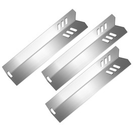 Boloda Heat Plate Tent Shields, 3pc Stainless Steel Grill Replacement Parts, BBQ Flame Tamer Vaporizor Bar for Uniflame GBC1030W, GBC1030WRS, GBC1030WRS-C, GBC1134W, GBC1134WRS Grill Models