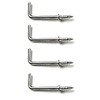 Merriway BH04450 (24 Pcs) Chrome Plated Square Shouldered Dresser Hooks,