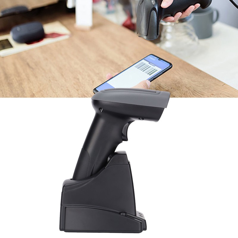 Barcode Scanner 2.4G USB2.0 Ergonomic Stable Accurate Plug and Play