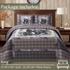 Virah Bella 3 Piece King Lodge Quilt Bedding Set -