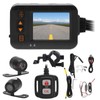 Motorcycle DVR Dash Cam, 2 Inch Screen, 1080P + 720P