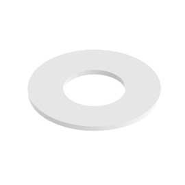 Nylon Washer, Extra Thin (1/64"), 100 Pack - #8 Screw Size, Thickness: 0.016", Outer Diameter: 0.375", Inner Diameter 0.173", 8-32