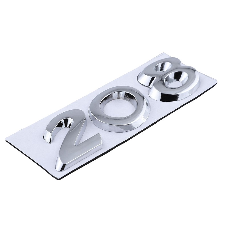 208 Emblem Car Sticker Boot Decoration Sticker Badge Emblem Accessories