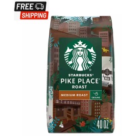 Starbucks Pike Place Medium Roast Ground Coffee (40 oz.)