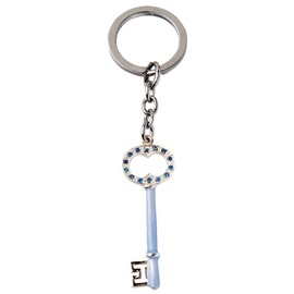 Bino 3.5 x 0.5 x 12 cm Key Keychain (Blue)