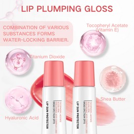 2PCS Face Lip Balm Protection with Hyaluronic Acid & Shea Butter – Natural Lip Sunscreen for Dry Lips, Long Lasting Moisturizing, Broad Spectrum UV Protection, Lightweight Non-Sticky Daily Lip Care