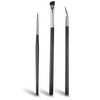 Lusofie 3pcs Eyeliner Brush Set, Professional Eye Makeup Brushes Angled