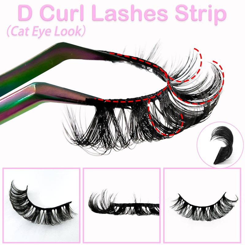 10 Pairs of 3D Artificial Eyelashes Russian False Natural Look