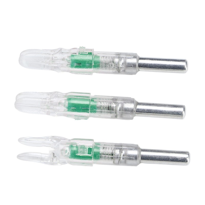 3PCS Archery Lighted Nocks Plastic Automatic with Switch 6.2mm Inner