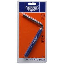 Draper Expert 68425 7 mm Brake Pad Hexagon Key with Handle , Blue