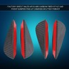 4pcs Car Front Bumper Fins Lip Spoiler Canards Trim Kit,