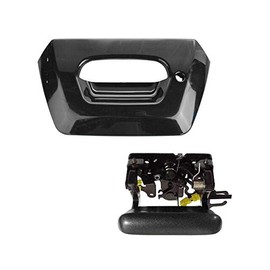 Tailgate Handle and Bezel Kit - Black - with Lock Provision - Compatible with 2002-2006 Chevy Avalanche 1500