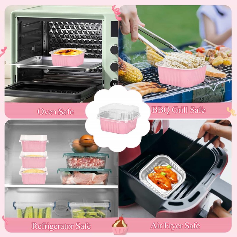 selizo selizo 60 Pack 5oz Mini Disposable Cake Pans with