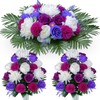 AOFOX Artificial Cemetery Flowers for Grave, Artificial Peony Rose Flowers