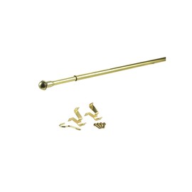Kenney Manufacturing KN387/3 Accessories, 48" - 84", Brass