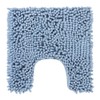 PANA Fluffy Toilet Mat with Cut-Out Chenille Bath Mat in