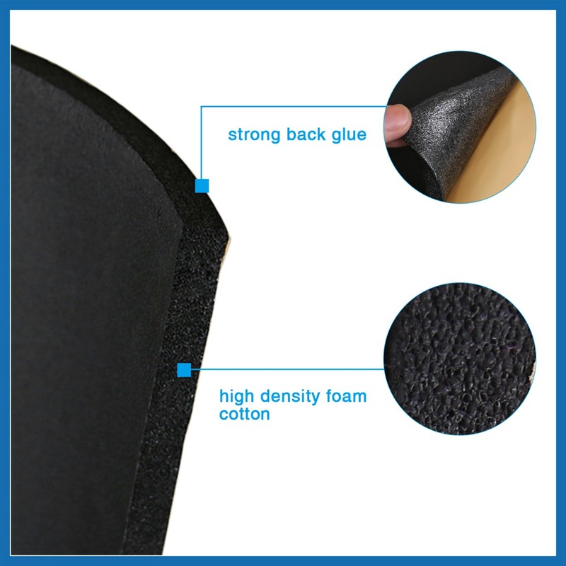 A ABSOPRO 197mil 6.46sqft Car Cell 5mm Sound Proofing Insulation