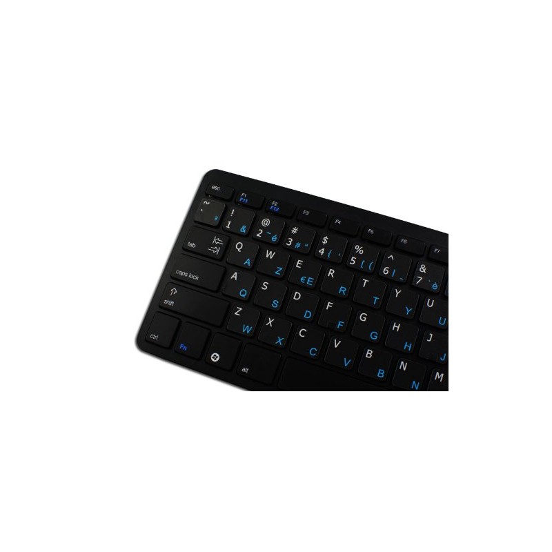 Programmer Dvorak - English New Non-Transparent Keyboard Labels Layout Black
