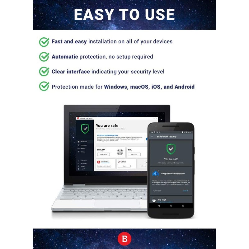 Bitdefender Total Security - 10 Device | 1 year Subscription