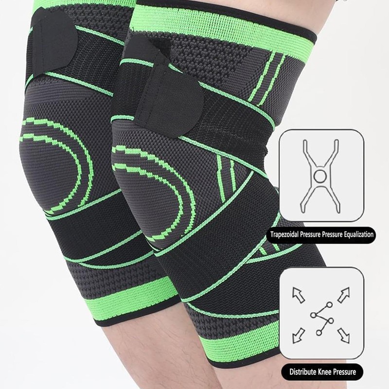 Knee Compression Sleeve - Adjustable Knee Brace,Supportive Protective Gear For