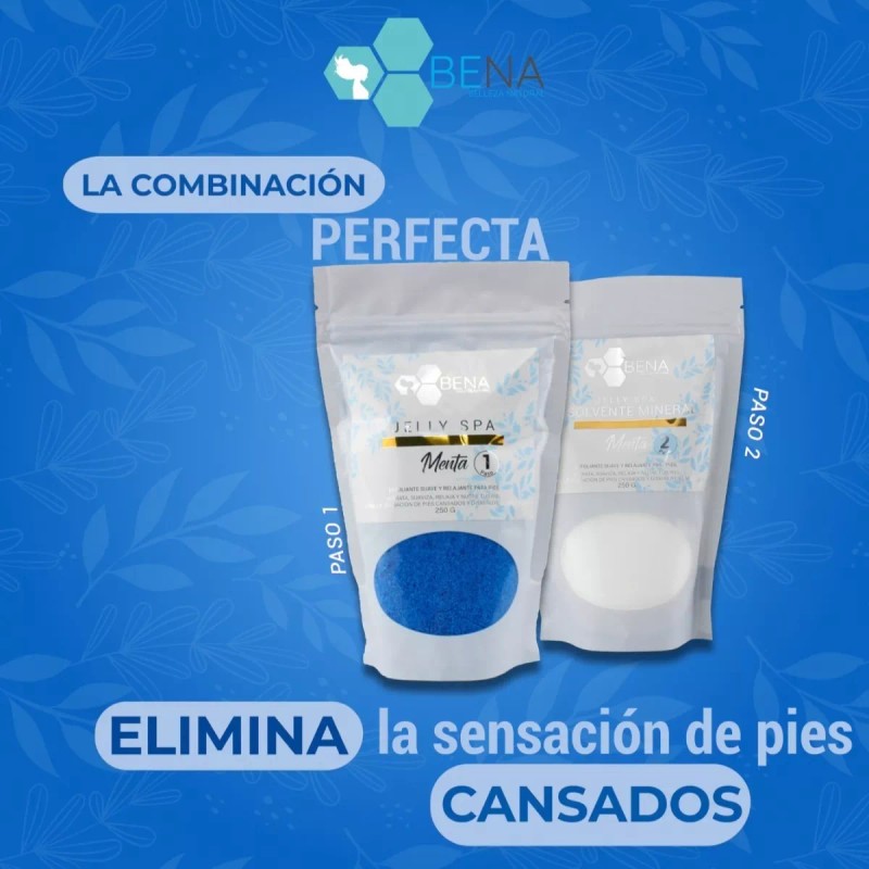 BENA Jelly Spa Pedicure Sales Minerales Exfoliantes Menta Benac