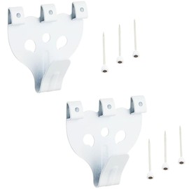 Fukuikinzokukogei Iron Parallel X-Hook, Large, White, Pack of 2, 4051-W-2 for Hanging Picture Frames on the Wall