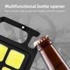 Outdoor Camping Multifunctional Keychain Light Usb Rechargeable Cob Bright Flashlight