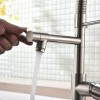 Commercial Kitchen Faucet Single Handle Single Lever Design with Pull