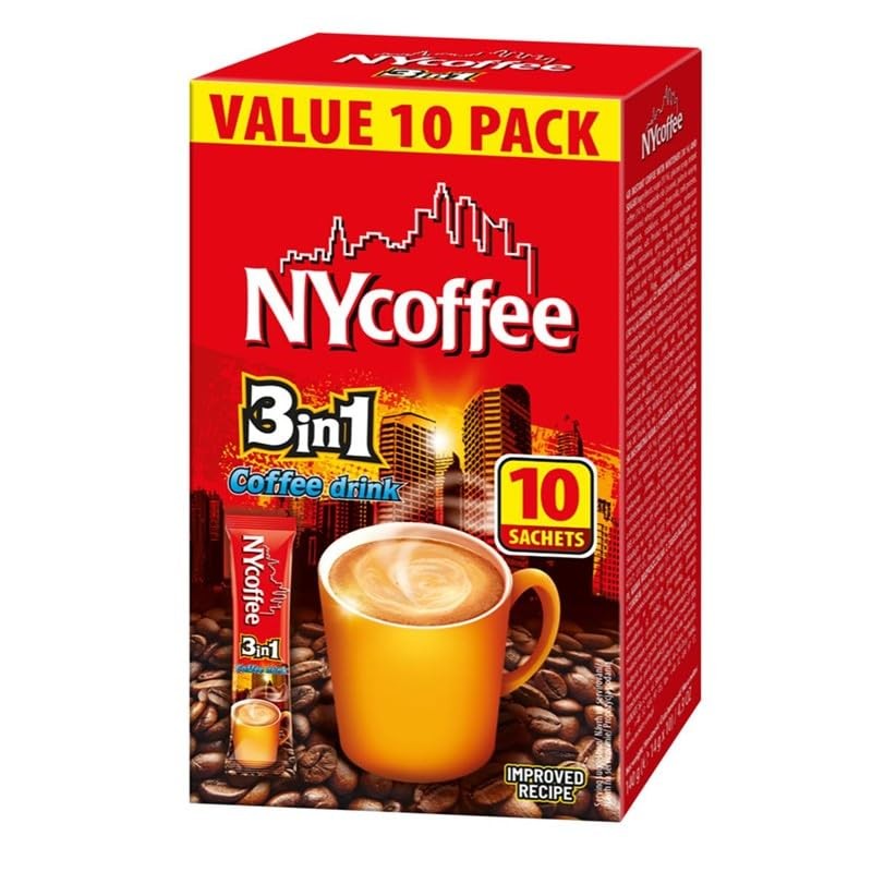 50 x NY Coffee 3 in 1 Sachets White Coffee
