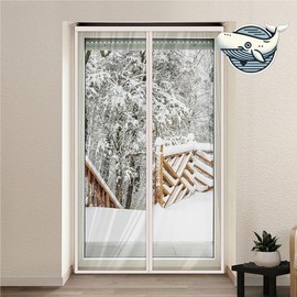 Magnetic Energy-Saving All-Season Windproof Curtain Windproof White