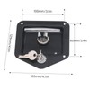 Stainless Steel Heavy Duty Tool Box Lock,T Shape Embedded Paddle