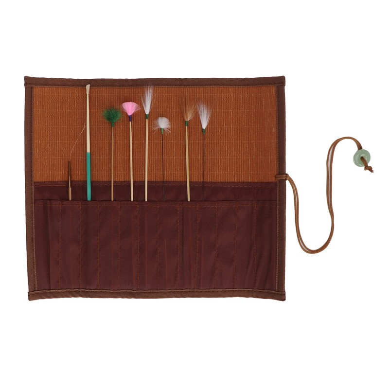 7pcs Ear Cleaning Tool Set with Bamboo Mat, Deep Cleaning