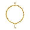 BuDhaGirl Luna Bracelet - Olive With Moon Charm