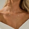 MFRYK Gold Necklace For Women,Bow Necklace 14K Gold Plated Cute