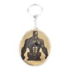 Promotech Superhero Handmade Laser Engraved Unique Wooden Keyring, natural wood