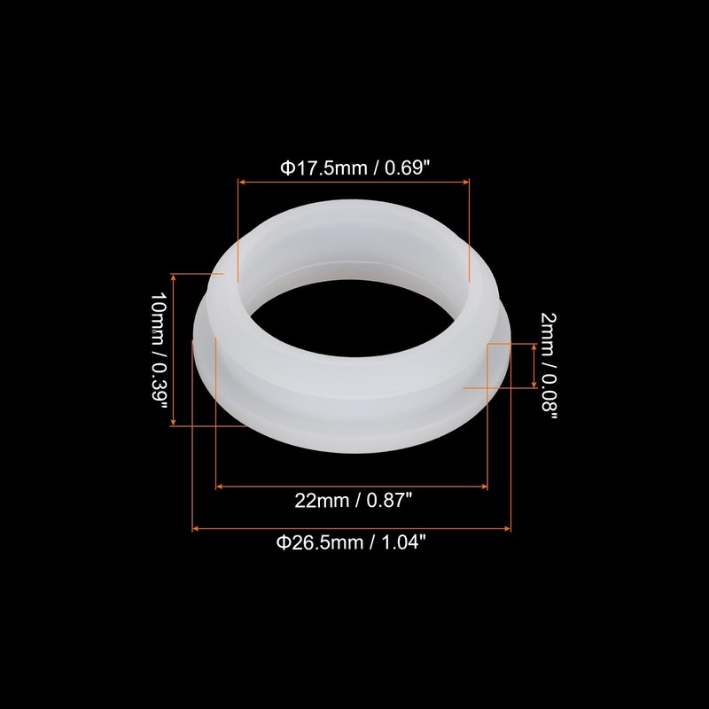 sourcing map 4Pcs Snap Rubber Grommet Hole Plug Mount Dia