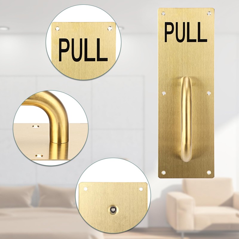 Sumnacon 2 Set 12" Stainess Steel Door Handle Pull &