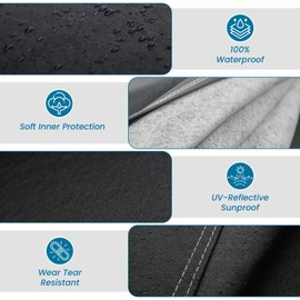 Royal Shield 24 Car Cover for All Weather UV Waterproof Fit 1981 1982 1983 1984 1985 1986 1987 1988 Dodge Charger - Premier Series (Black)